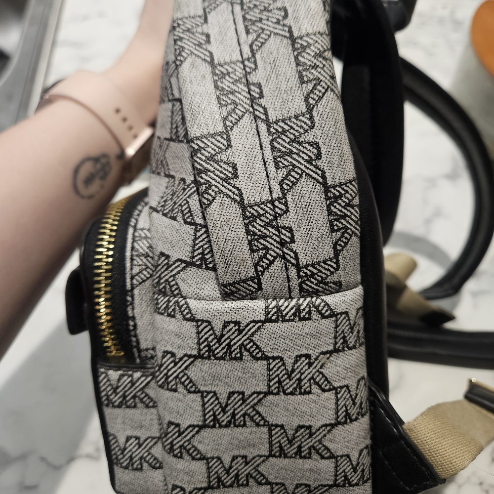 Michael Kors Gray and Black Women's Mini Backpack - Picture 4 of 5